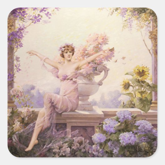 フローラスプライト スクエアシール (正面)