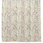 フローラスプリングタイムシャワーカーテン シャワーカーテン (正面)