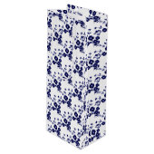 フローラスプレースタイル1、ブルーホワイトワイン抱き枕 ワインギフトバッグ (正面アングル)