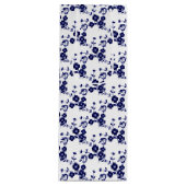 フローラスプレースタイル1、ブルーホワイトワイン抱き枕 ワインギフトバッグ (正面)