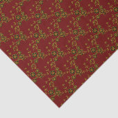 フローラスプレースタイル1、レッド金ゴールド組織ラップ紙 薄葉紙 (詳細)