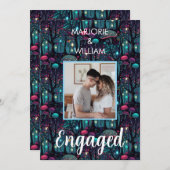 フローラスプレーファンタジーアート婚約パーティ 招待状 (正面/裏面)