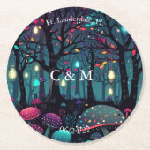 フローラスプレーファンタジーアート ラウンドペーパーコースター (正面)