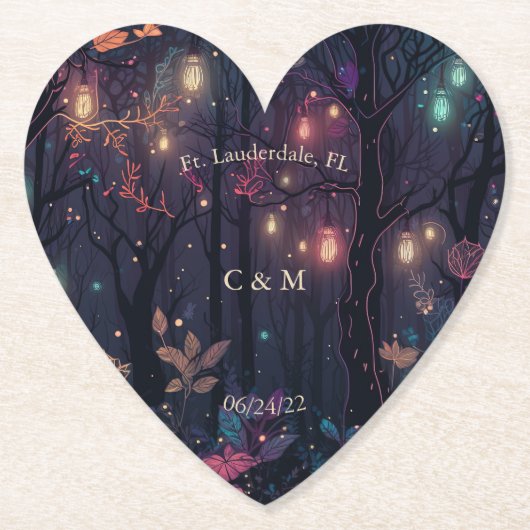 フローラスプレーファンタジーアーパーソナライズされたト ペーパーコースター (正面)