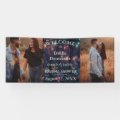 フローラスプレーブランチ&バブリーブライダルシャワーへようこそ 横断幕 (横)