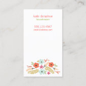 フローラスプレーボトルハウスクリーニング事業 名刺 (裏面)