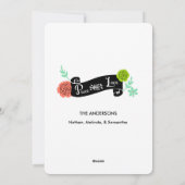 フローラスプレー平和と愛のホリデーフォトカード シーズンカード (裏面)