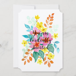 フローラスプレー結婚式招待状 招待状
