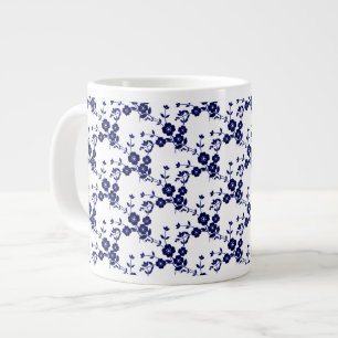 フローラスプレー、S1-Blue-White-Jumbo Coffee Mug ジャンボコーヒーマグカップ