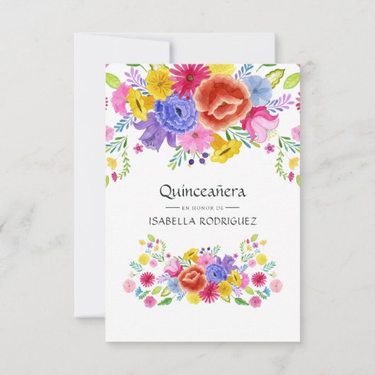 フローラスペインのフィエスタキンセニェラ 出欠カード (裏面)