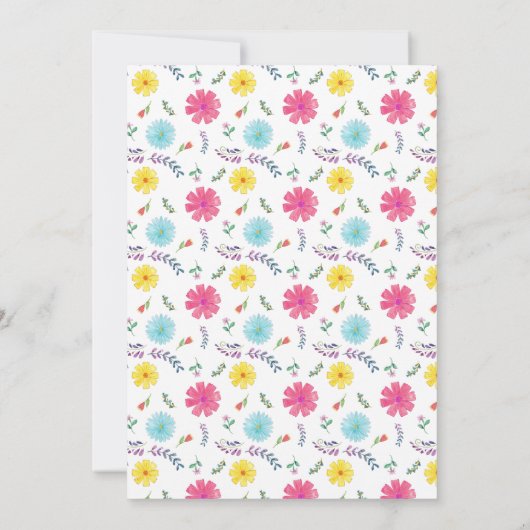 フローラスペインのフィエスタフローラドライブバイシャワー 招待状 (裏面)