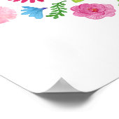 フローラスペインのフィエスタブライダルシャワー歓迎 ポスター (角)