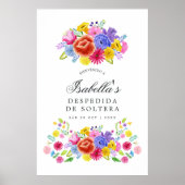 フローラスペインのフィエスタブライダルシャワー歓迎 ポスター (正面)