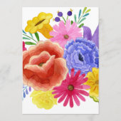 フローラスペインのフィエスタブライダルシャワー アドバイスカード (裏面)