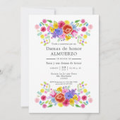 フローラスペインのフィエスタブリデスメイドランチョン 招待状 (正面)