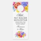 フローラスペインのフィエスタ結婚の邪魔をしない ドアノブサイン (正面)