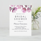フローラスミレ水彩花束ブライダルシャワー 招待状 (スタンド正面)