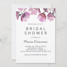 フローラスミレ水彩花束ブライダルシャワー