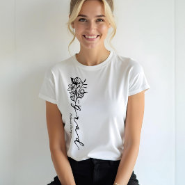 フローラスモダンケッチグラードスクパーソナライズされたリプト トライブレンドＴシャツ