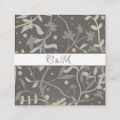 フローラスモダンリエレガントグ検査RSVP エンクロージャーカード (裏面)