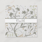 フローラスモダンリエレガントグ検査RSVP エンクロージャーカード (裏面)