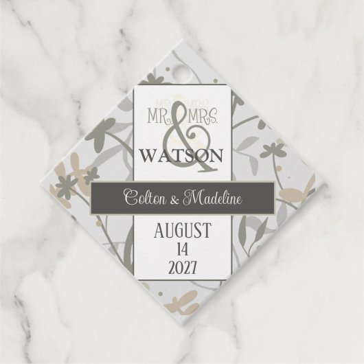 フローラスモダンリシンプルグエレガント フェイバータグ (正面)