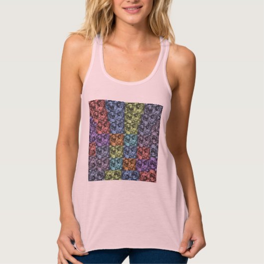 フローラスリムフィットトップ数々の- – カラー タンクトップ (正面)