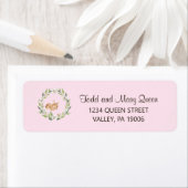 フローラスリーピングディアガール差出人住所ラベル ラベル (インサイチュ)