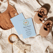 フローラスリーピングディアボーイシャワー招待状 招待状