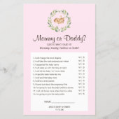 フローラスリーピング·ディア·ガール·ママまたはダディ·ゲーム チラシ (正面)