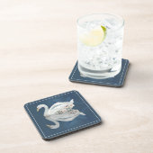 フローラスワンブルー反射 コースター (右側)