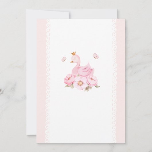 フローラスワンプリンセス誕生日パーティーへの招待 招待状 (裏面)