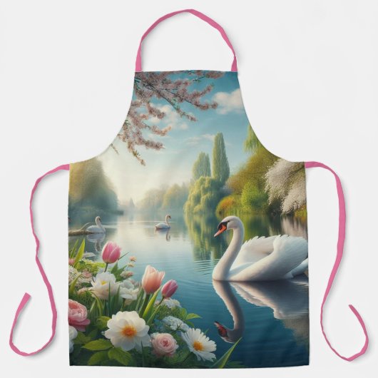 フローラスワンレイク春作品 エプロン (正面)