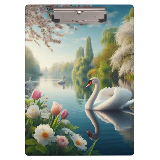 フローラスワンレイク春作品 クリップボード (正面)