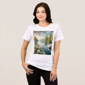 フローラスワンレイク春作品 トライブレンドＴシャツ (正面全面)