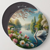 フローラスワンレイク春作品 缶バッジ (正面&裏面)