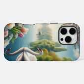 フローラスワンレイク春作品 iPhoneケース (裏面横)