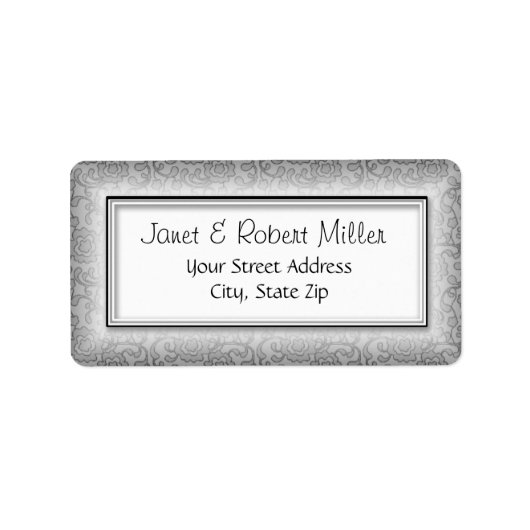 フローラスワーズシルバー住所 シール (正面)