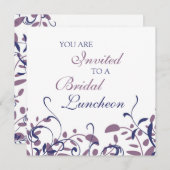 フローラスワーズブライダルルンチョン招待状カード 招待状 (正面/裏面)