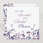 フローラスワールブライダルシャワー招待状 招待状 (正面/裏面)