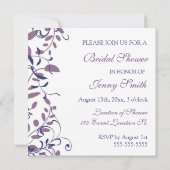 フローラスワールブライダルシャワー招待状 招待状 (裏面)