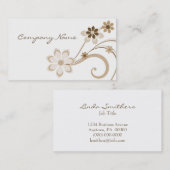 フローラスワール名刺、ラテ 名刺 (正面/裏面)