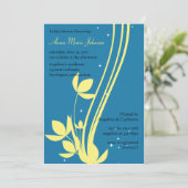 フローラスワール – ブライダルシャワー招待 招待状 (スタンド正面)