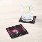 フローラス結婚スイート | 星空のナイトロマンス スクエアペーパーコースター (インサイチュ)