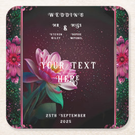 フローラス結婚スイート | 星空のナイトロマンス スクエアペーパーコースター