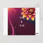 フローラス結婚スイート | 星空のナイトロマンス ポストカード (裏面)