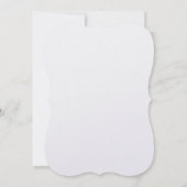 フローラス結婚タンパンクの緑と銀 招待状 (裏面)