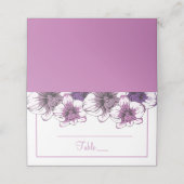 フローラズエ結婚スコートパープルオーキッドフラワーズ プレイスカード (外部開封)