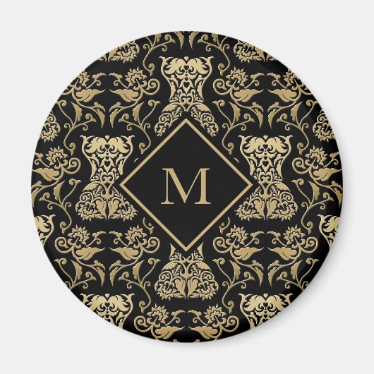 フローラセットのダマスクパターン マグネット (正面)