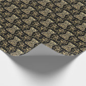 フローラセットのダマスクパターン ラッピングペーパー (角)